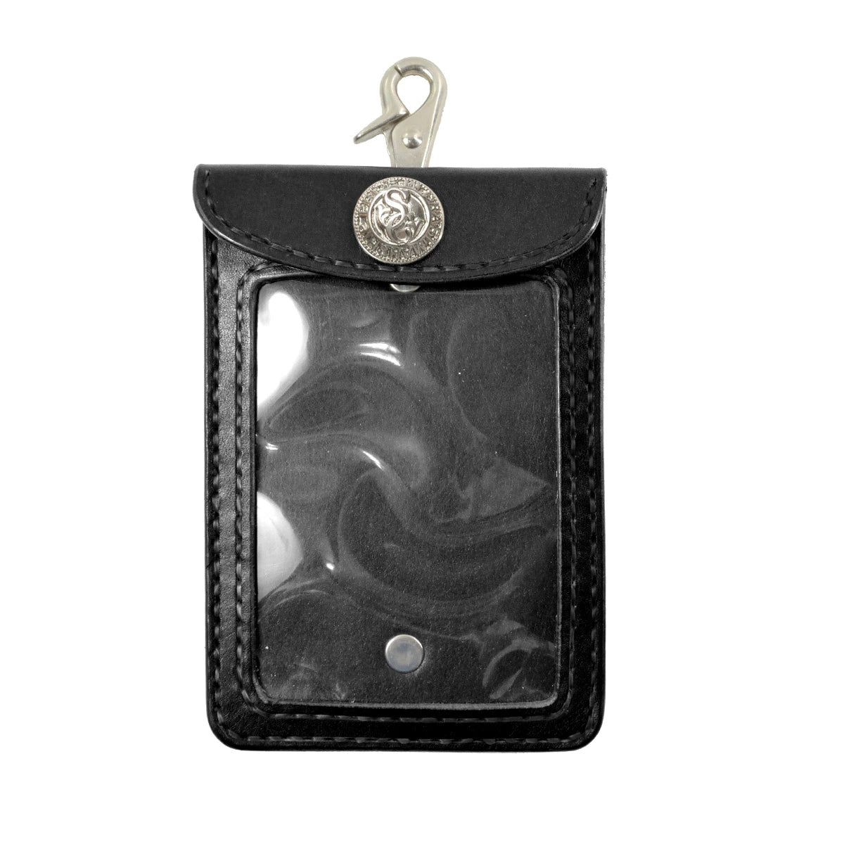 サムライクラフト 年券ホルダー クリア窓付き オイルレザー サドルレザー