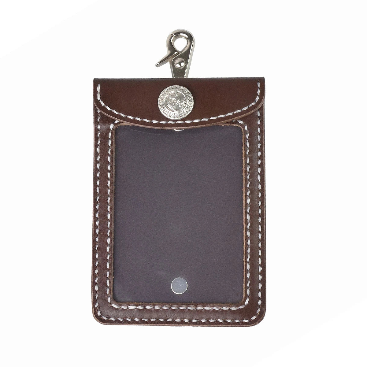 サムライクラフト 年券ホルダー クリア窓付き オイルレザー サドルレザー