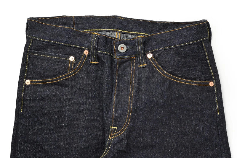 graphzero GZ-16SL-02 16oz ヘリンボーン スリム ジーンズ OW インディゴ デニム ワンウォッシュ セルビッチ パンツ コットン 日本製 HEART MADE BASE ハートメードベース
