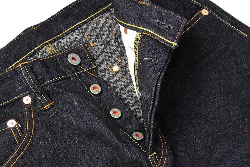 graphzero GZ-16SL-02 16oz ヘリンボーン スリム ジーンズ OW インディゴ デニム ワンウォッシュ セルビッチ パンツ コットン 日本製 HEART MADE BASE ハートメードベース