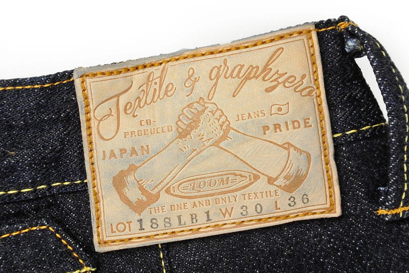 graphzero GZ-16SL-02 16oz ヘリンボーン スリム ジーンズ OW インディゴ デニム ワンウォッシュ セルビッチ パンツ コットン 日本製 HEART MADE BASE ハートメードベース