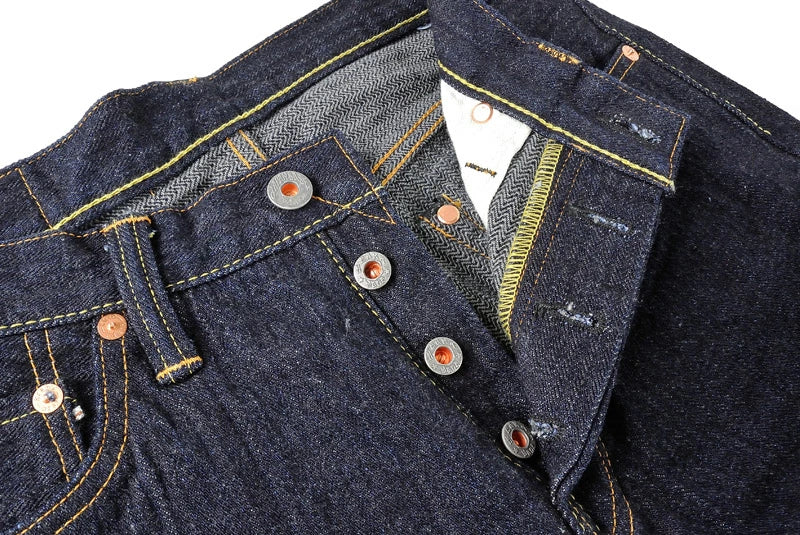graphzero GZ-16ST-01 16oz へリンボーン ストレート ジーンズ OW インディゴ デニム ワンウォッシュ セルビッチ パンツ コットン 日本製 HEART MADE BASE ハートメードベース