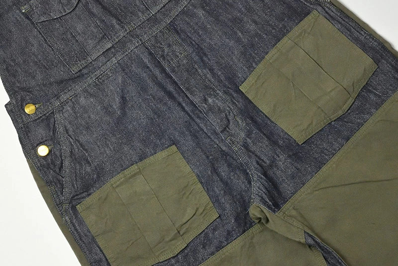 graphzero GZ-HOR2 ハンティングオーバーオール 2 カーキ ベージュ デニム ネイビー つなぎ ワークパンツ コットン 日本製 HEART MADE BASE ハートメードベース