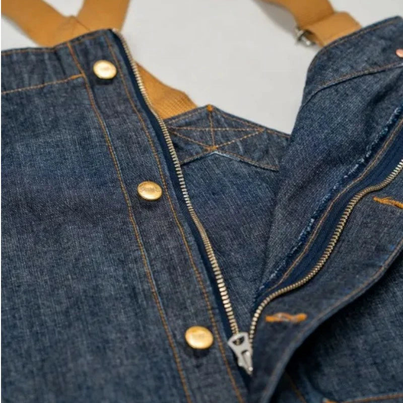 graphzero GZ-USNOA Deck Bib Overall デッキオーバーオール インディゴ ID アメカジ メンズ レディース ユニセックス