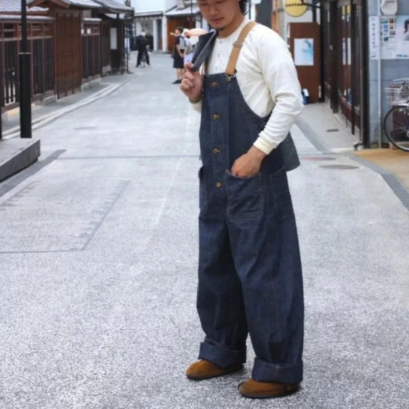 graphzero GZ-USNOA Deck Bib Overall デッキオーバーオール インディゴ ID アメカジ メンズ レディース ユニセックス