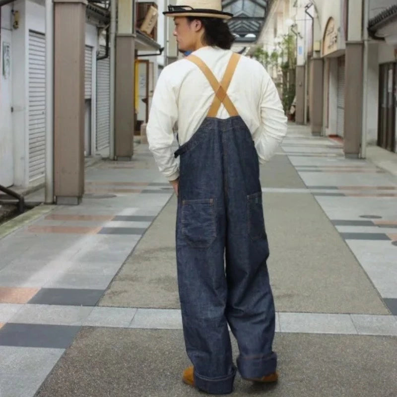 graphzero GZ-USNOA Deck Bib Overall デッキオーバーオール インディゴ ID アメカジ メンズ レディース ユニセックス