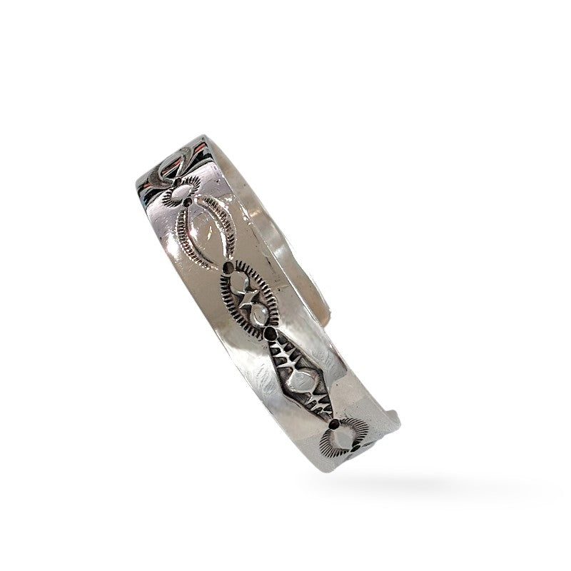 NAVAJO Leonard Maloney 幅2.2cm シルバーバングル NAVAJO Leonard Maloney 幅2.2cm シルバーバングル NAVAJO