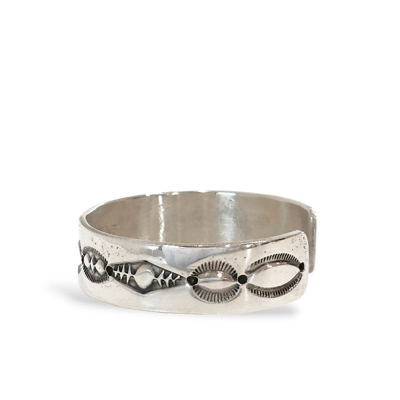 インディアンジュエリー ナバホ スタンプワーク バングル LEONARD