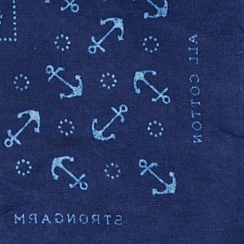 john Gluckow ジョングラッコー JG-BD01 Sailor's Kerchief バンダナ アンカー柄 片耳 カチーフ