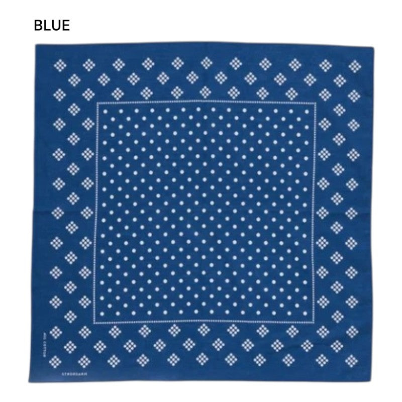 john Gluckow ジョングラッコー JG-BD02 3×3 Bandana バンダナ ドット柄 片耳 カチーフ