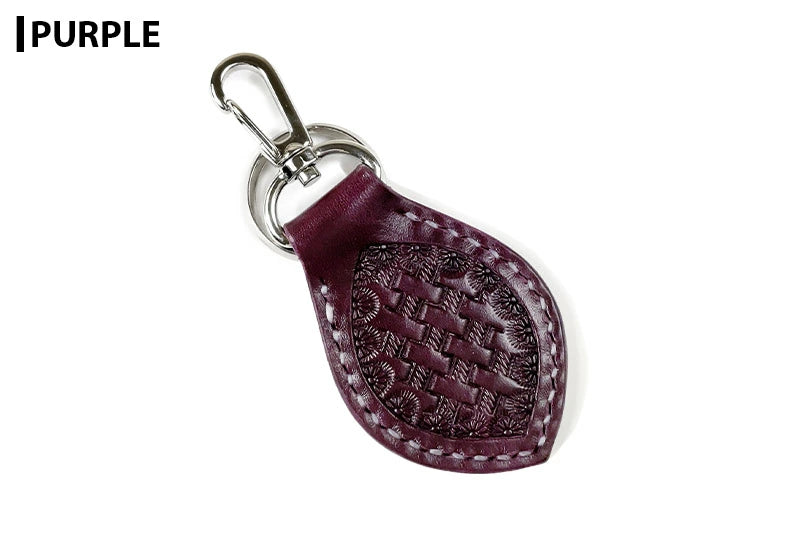 サムライクラフト レザーキーリング キーホルダー ルガトショルダー バスケットウィーブ