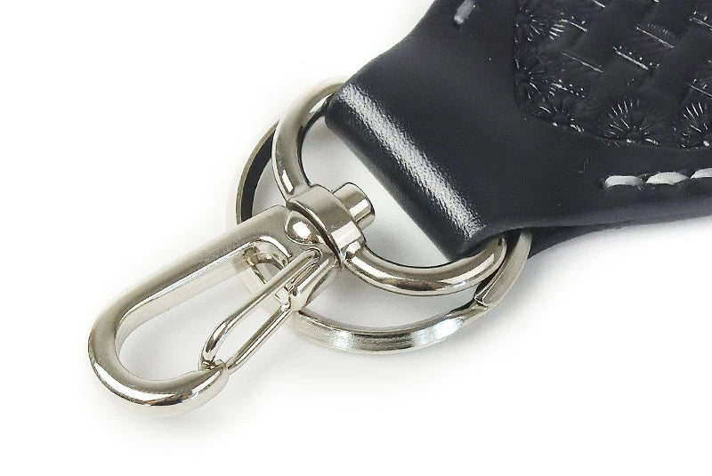 サムライクラフト レザーキーリング キーホルダー ルガトショルダー バスケットウィーブ