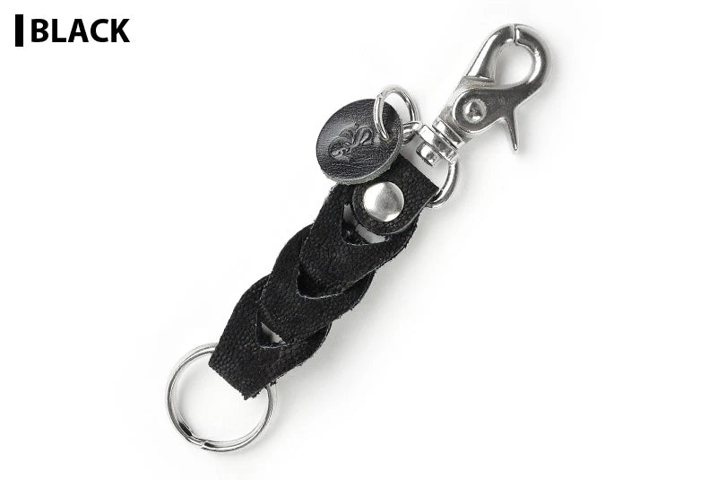 サムライクラフト レザーチェーンキーリング キーホルダー エレファントスキン