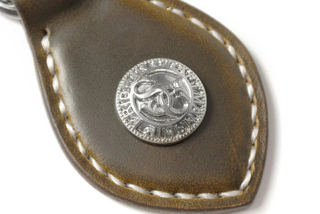 サムライクラフト レザーキーリング キーホルダー クロムエクセルレザー