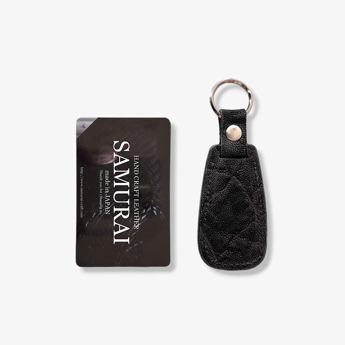 Samurai Craft サムライクラフト キーフォブ キーリング エレファントレザー ティアドロップ key fob