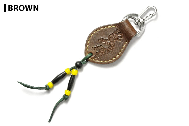 サムライクラフト レザーキーリング キーホルダー サドルベーシックココペリカービング