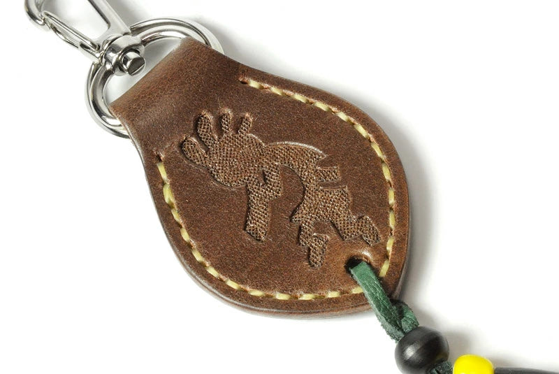 サムライクラフト レザーキーリング キーホルダー サドルベーシックココペリカービング