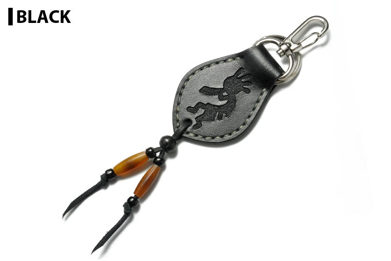 サムライクラフト レザーキーリング キーホルダー サドルベーシックココペリカービング