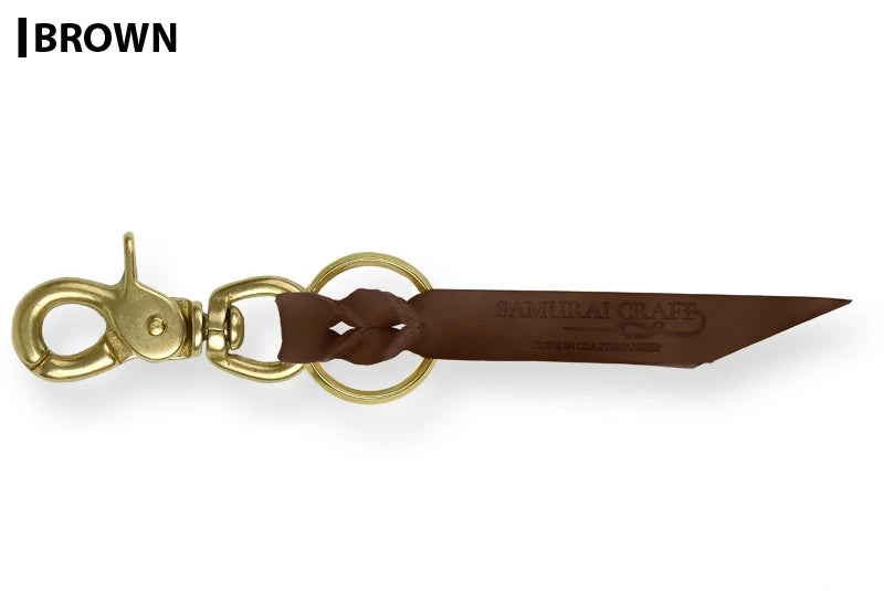 サムライクラフト レザー キーリング ブラスキーリング 結影（ゆいかげ）