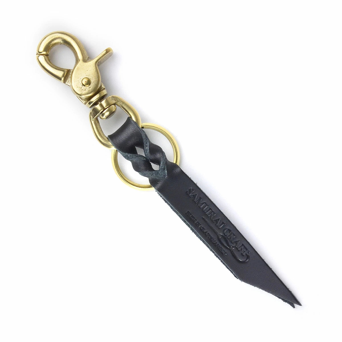 サムライクラフト レザー キーリング ブラスキーリング 結影（ゆいかげ）