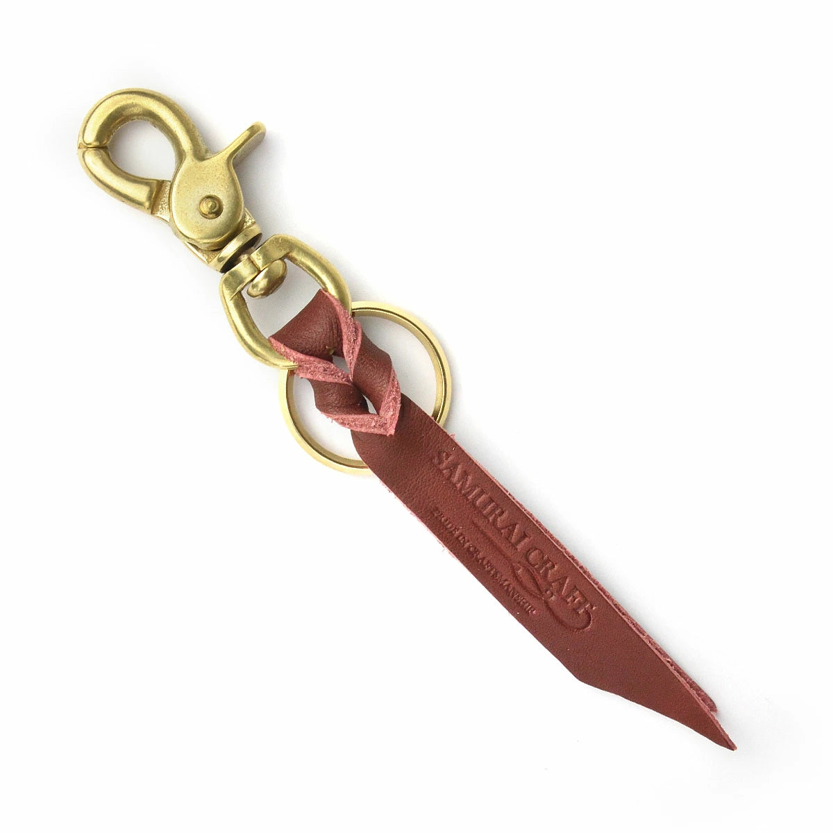 サムライクラフト レザー キーリング ブラスキーリング 結影（ゆいかげ）