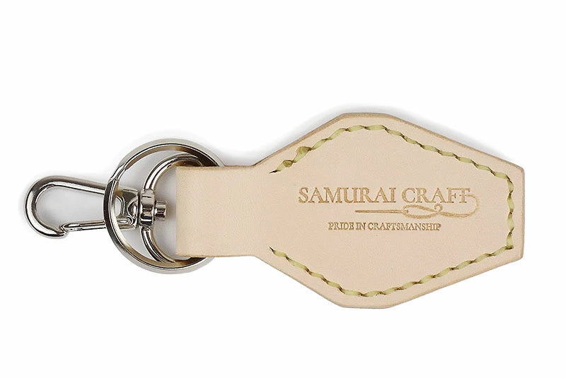 レザーキーリング キーホルダー サドルレザー オイルレザー スタッズ