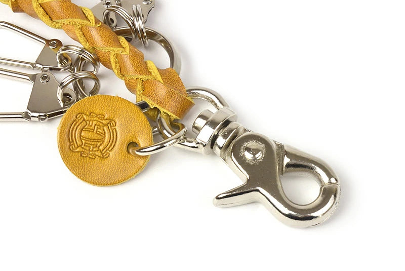 サムライクラフト レザーキーリング ４本編み ナスカン ルガトショルダー