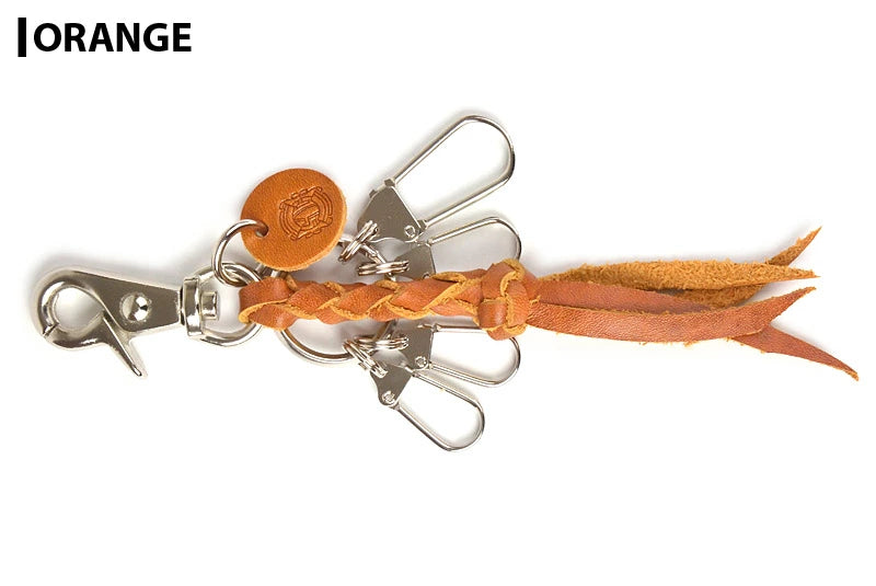 サムライクラフト レザーキーリング ４本編み ナスカン ルガトショルダー