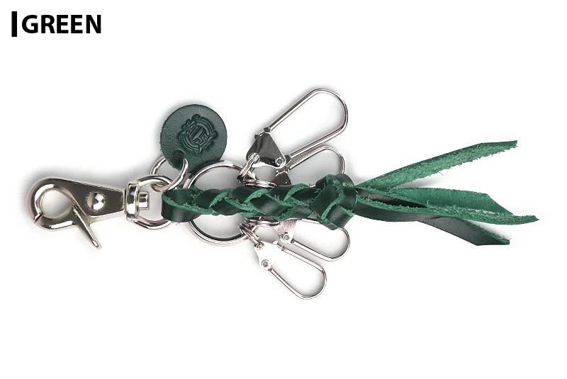 サムライクラフト レザーキーリング ４本編み ナスカン ルガトショルダー