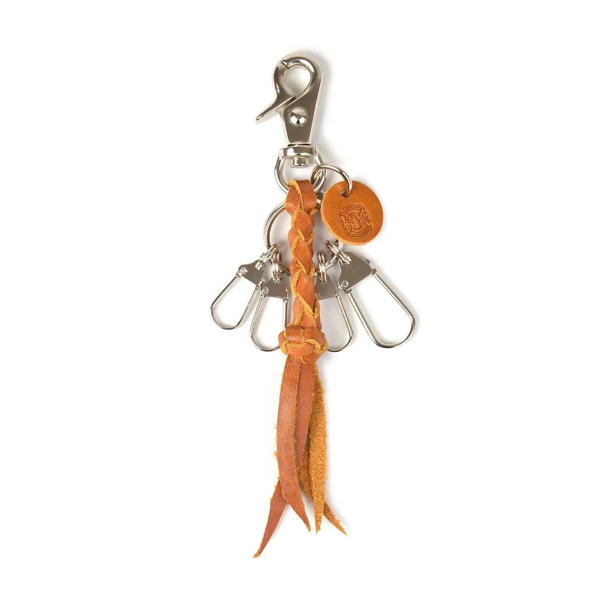 サムライクラフト レザーキーリング ４本編み ナスカン ルガトショルダー