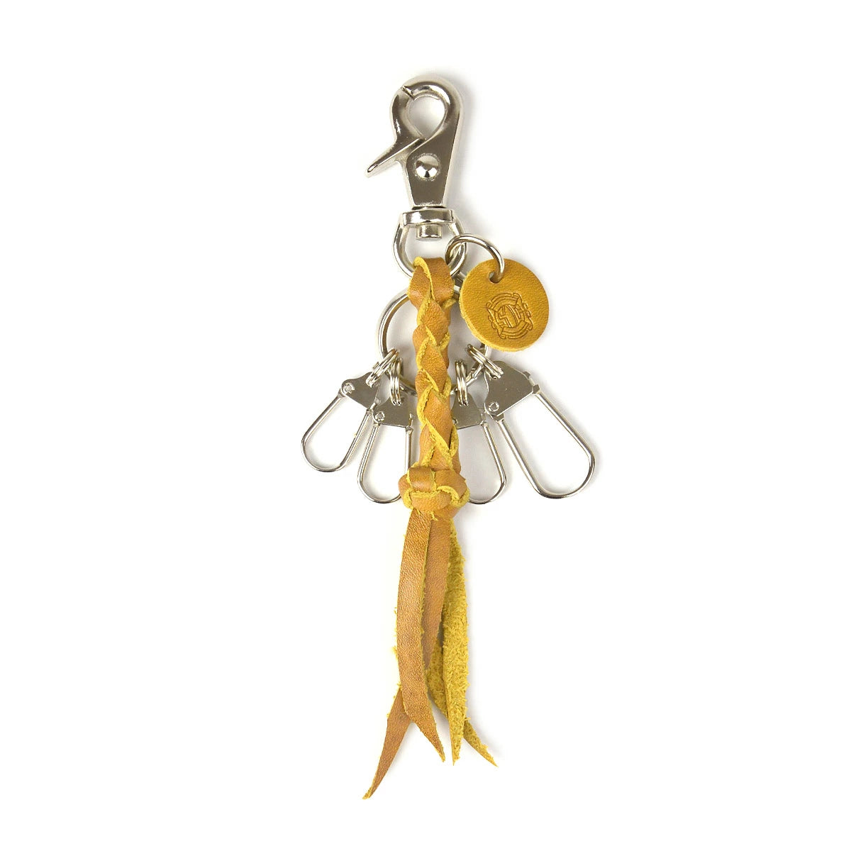 サムライクラフト レザーキーリング ４本編み ナスカン ルガトショルダー