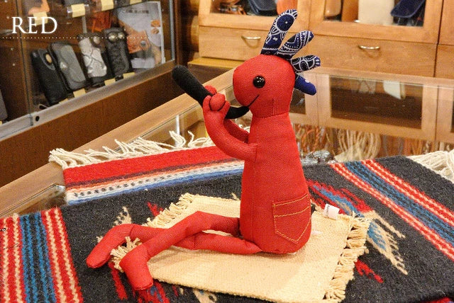【Kokopelli】 デニムココペリ Mサイズ グリーン レッド ブルー ドール