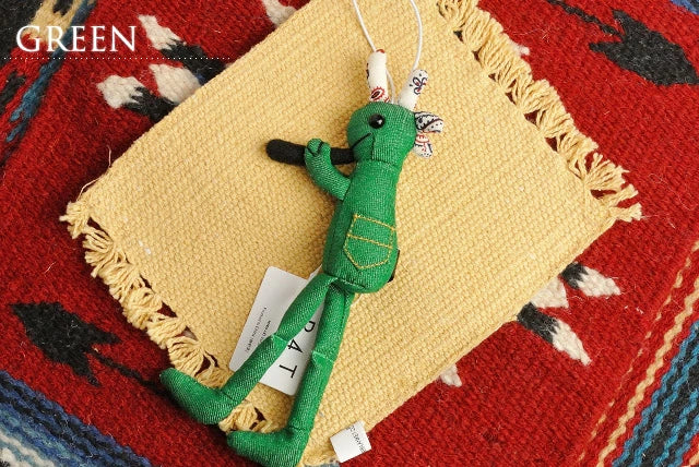 【Kokopelli】 デニム ココペリ Sサイズ グリーン レッド ブルー ストラップ