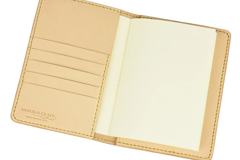 サムライクラフト おくすり手帳カバー A6 サドルレザー オイルレザー
