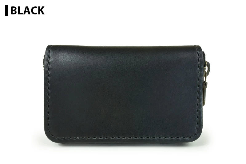 サムライクラフト ラウンドファスナーキーケース スマートキー サドルレザー オイルレザー