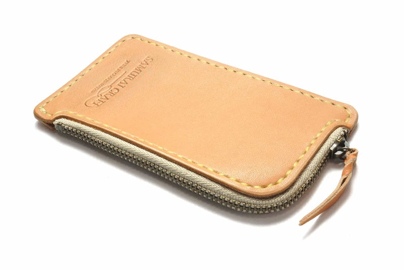 サムライクラフト Lファスナー コインケース タンニング加工