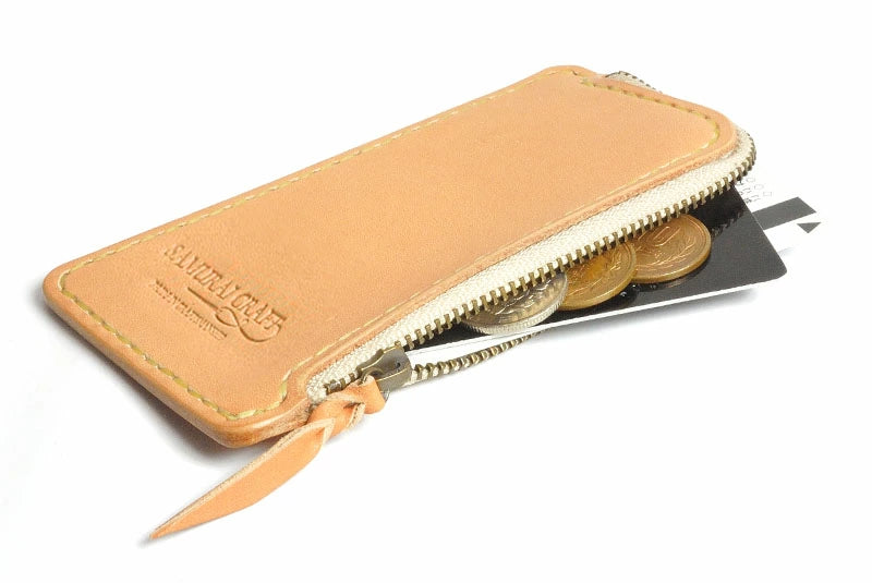 サムライクラフト Lファスナー コインケース タンニング加工