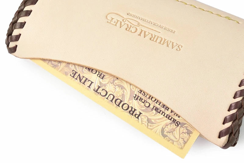 サムライクラフト ボックスコインケース L-2A ボックスタイプ Ｍサイズ サドルレザー ダブルステッチ