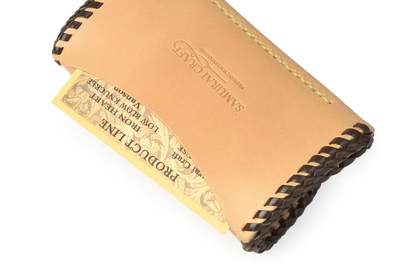 サムライクラフト ボックスコインケース L-2A ボックスタイプ Ｍサイズ シェリダンスタイルカービング ダブルステッチ