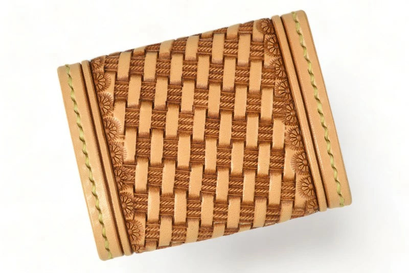 サムライクラフト ボックスコインケース L-2A ボックスタイプ Ｓサイズ バスケットウィーブ