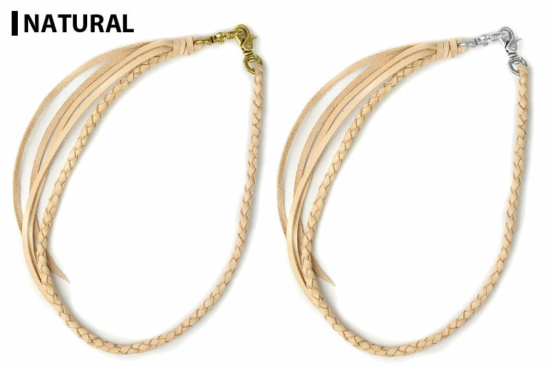 サムライクラフト リーシュコード 4本編み オイルレザー サドルレザー