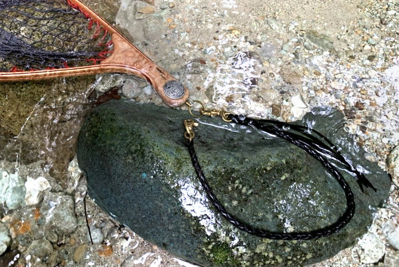 サムライクラフト リーシュコード 4本編み オイルレザー サドルレザー