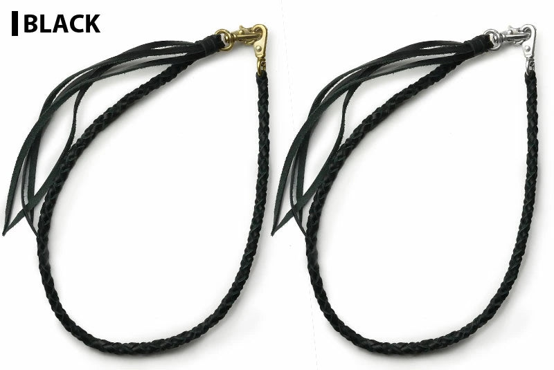 サムライクラフト リーシュコード 4本編み オイルレザー サドルレザー