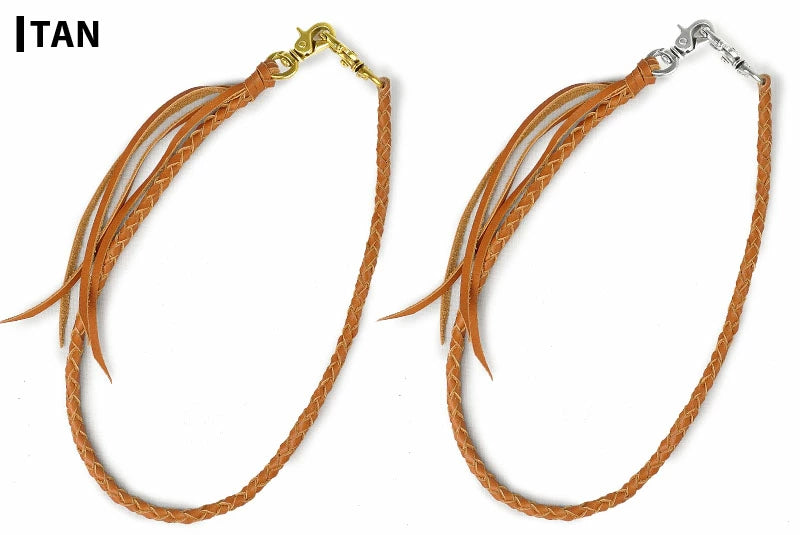 サムライクラフト リーシュコード 4本編み オイルレザー サドルレザー