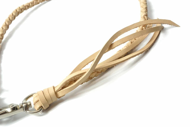 サムライクラフト リーシュコード 4本編み オイルレザー サドルレザー