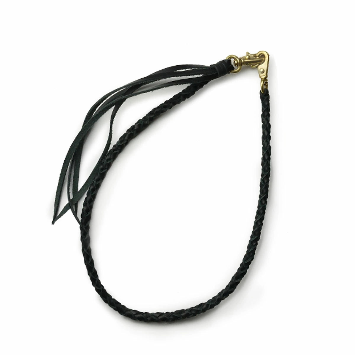 サムライクラフト リーシュコード 4本編み オイルレザー サドルレザー