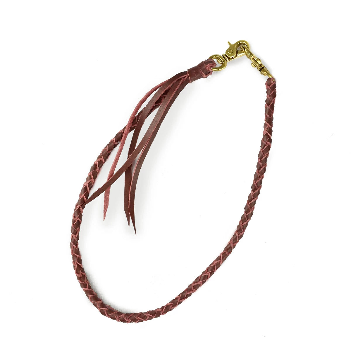 サムライクラフト リーシュコード 4本編み オイルレザー サドルレザー