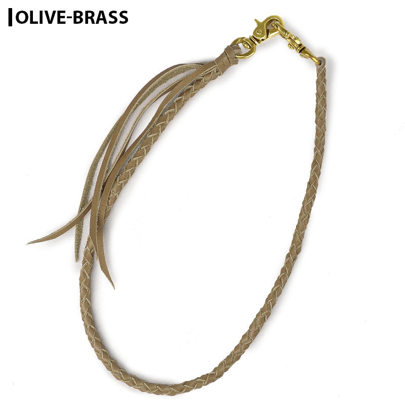 サムライクラフト リーシュコード 4本編み オイルレザー