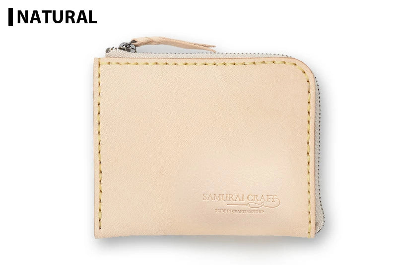 サムライクラフト Lファスナー ハーフウォレット サドルレザー オイルレザー