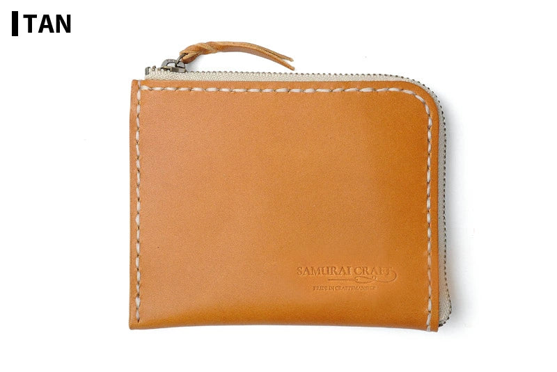 サムライクラフト Lファスナー ハーフウォレット サドルレザー オイルレザー